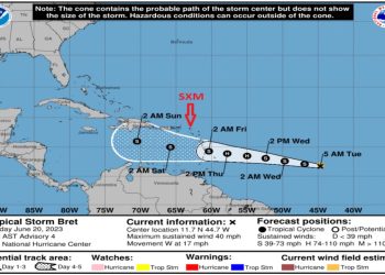 Se espera que la tormenta tropical Bret fortalezca
