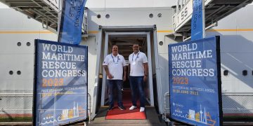 Delegación de Salvamento Marítimo visita Congreso Mundial de Salvamento Marítimo 2023