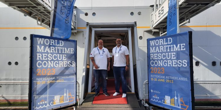 Delegación de Salvamento Marítimo visita Congreso Mundial de Salvamento Marítimo 2023