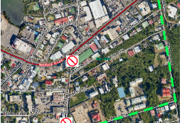 Ministerio de VROMI alerta el cierre temporal de Cay Bay Road