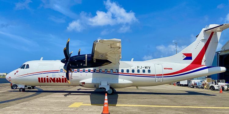 WINAIR lanza vuelo inaugural a Curaçao y Aruba con nueva Aeronave ATR-500