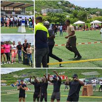 Participación de la policía de Sint Maarten en la Expo de Salud Nagico