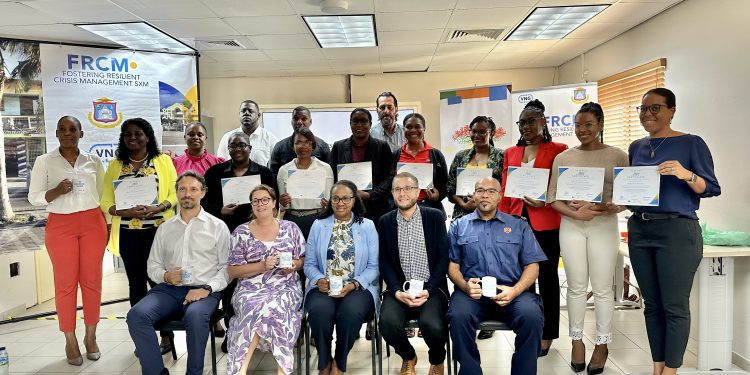 Exitoso Proyecto FRCM para Formar Formadores Entrenadores de gestión de crisis equipados para salvaguardar St Maarten