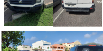 La Policía de Sint Maarten y el Ministerio VROMI se ocupan de los vehículos abandonados en el área de Philipsburg