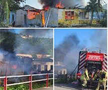 La Polícia y el Departamento de Bomberos respondieron a un incendio en Sucker Garden