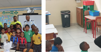 La Policía de Sint Maarten (KPSM) promueve la alfabetización a través de asociaciones escolares