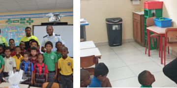 La Policía de Sint Maarten (KPSM) promueve la alfabetización a través de asociaciones escolares