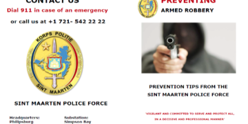 La Policía de Sint Maarten alerta al público sobre incidente de robos