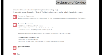 La policía de Sint Maarten aclara el procedimiento para obtener una declaración de conducta