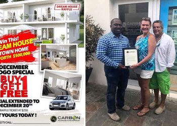 CIBC FirstCaribbean contempla la subasta de Carbon Grove, incluyendo la casa de los ganadores de la rifa
