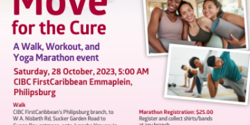 Los esfuerzos firmes están en plena vigencia mientras CIBC FirstCaribbean se prepara para “Move for the Cure” el sábado 28 de octubre