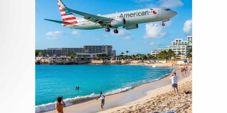 American Airlines incrementa sus vuelos hacía Sint Maarten