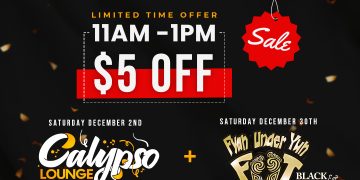 Xtratight Entertainment presenta el especial exclusivo del Black Friday: boletos por $35 para los eventos Calypso Lounge y Fyah under Yuh Foot