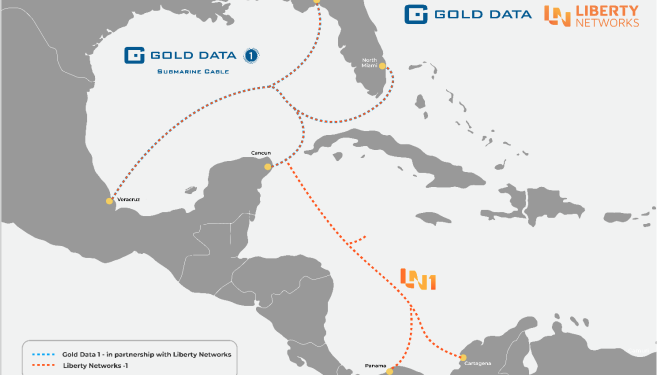 Liberty Networks y Gold Data, anuncian una colaboración para desarrollar un nuevo sistema de cable submarino panregional