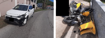 Un accidente en A.th Illidge Road genera un recordatorio de seguridad urgente