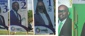 La Policía de Sint Maarten condena los daños a carteles políticos