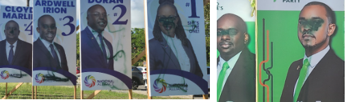 La Policía de Sint Maarten condena los daños a carteles políticos