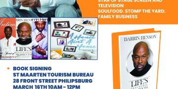 La Oficina de Turismo de St. Maarten invita al público al evento de firma de libros del Sr. Darrin Henson