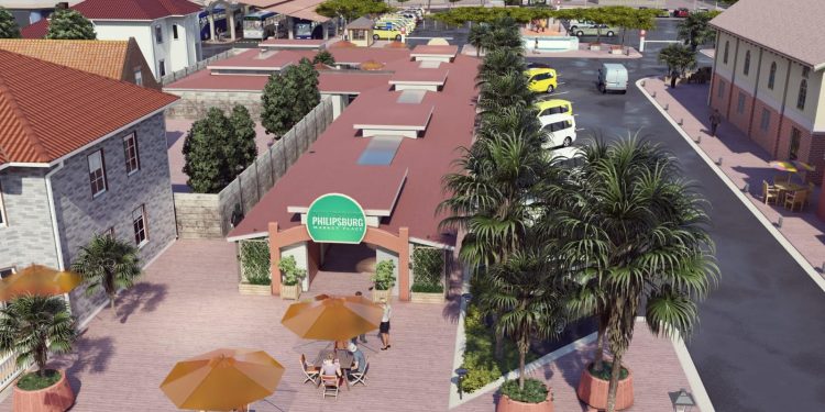 ¡Se aprueba la reconstrucción del mercado de Philipsburg!