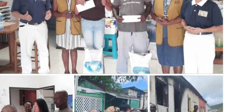 Tzu Chi ayuda a las víctimas del incendio con ayuda en efectivo y paquetes de alimentos