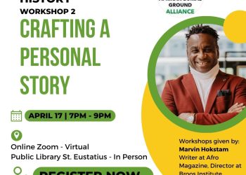 El escritor y educador Marvin Hokstam impartirá talleres sobre St. Eustatius