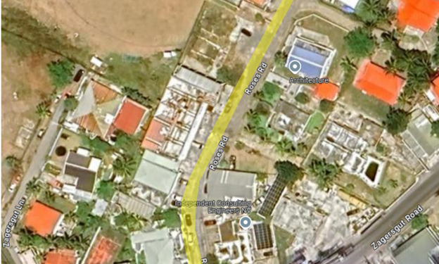 Anuncio de cierre temporal de un carril en Roses Road y Cul de Sac