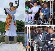 El Primer Ministro Mercelina y el Ministro de Educación Lewis asisten al 176 Aniversario de la Abolición de la Esclavitud