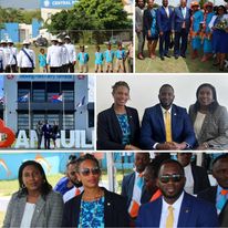 Miembros del CoM asisten al 57º aniversario de la Revolución de Anguila