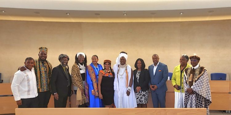 “La Red Panafricana del Caribe (CPAN) y la Organización de Derechos Humanos de Bonaire (BHRO) abogan por el reconocimiento del colonialismo actual junto con la justicia reparadora en el Caribe en el Foro Permanente de las Naciones Unidas sobre los Afrodescendientes en Ginebra”