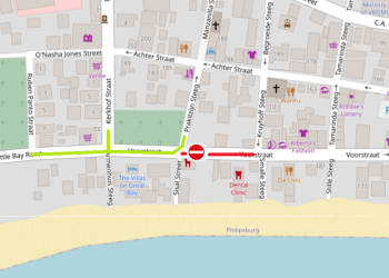 El Ministerio de VROMI anuncia el cierre temporal de Front Street el sábado