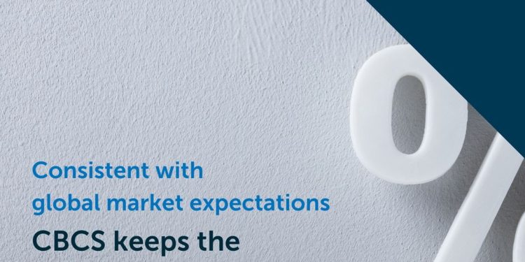 En consonancia con las expectativas del mercado mundial, CBCS mantiene sin cambios la tasa de pignoración
