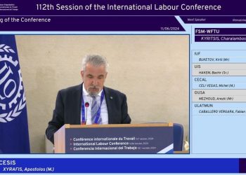 La Presidencia de Curaçao de la AICESIS destacado durante el discurso pronunciado en la 112ª Conferencia Internacional del Trabajo