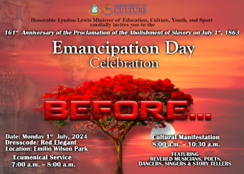 “Antes…” el tema de la Celebración Anual del 161° Día de la Emancipación del 1ro de julio