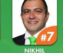 Nikhil Kukreja candidato #7 de UPP en las elecciones anticipadas