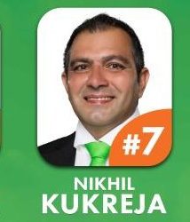 Nikhil Kukreja candidato #7 de UPP en las elecciones anticipadas