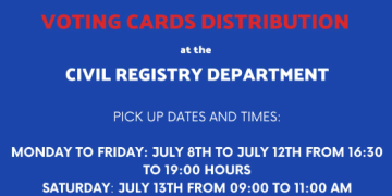 Las tarjetas de votación están disponibles para recoger en el edificio de la administración gubernamental