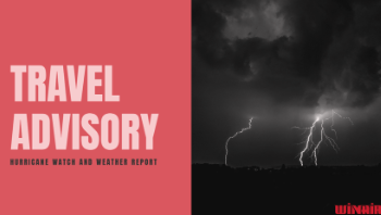 Aviso de viaje debido al posible ciclón tropical cinco