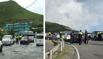 Fuerzas Policiales conjuntas realizan controles de tráfico con éxito en Sint Maarten