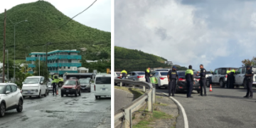 Fuerzas Policiales conjuntas realizan controles de tráfico con éxito en Sint Maarten