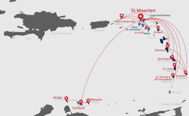 Winair anuncia nuevo horario de invierno que incluye tres nuevos destinos