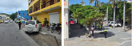 En las medidas de controles de tráficos en Philipsburg: se emitieron más de 100 multas