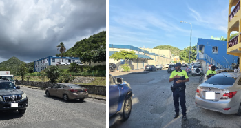 Controles Policiales en Philipsburg antes de la temporada alta de turismo