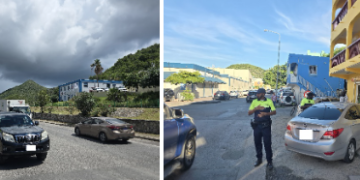 Controles Policiales en Philipsburg antes de la temporada alta de turismo