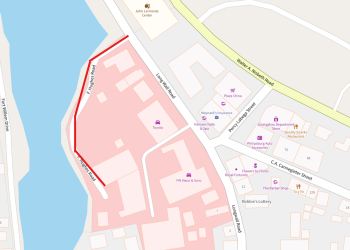 Aviso de cierre de la calle: pulverización de betún y trabajo final de asfalto en Longwall Road