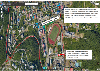 Cierre de Jackal road en Cay Hill a partir del lunes 7