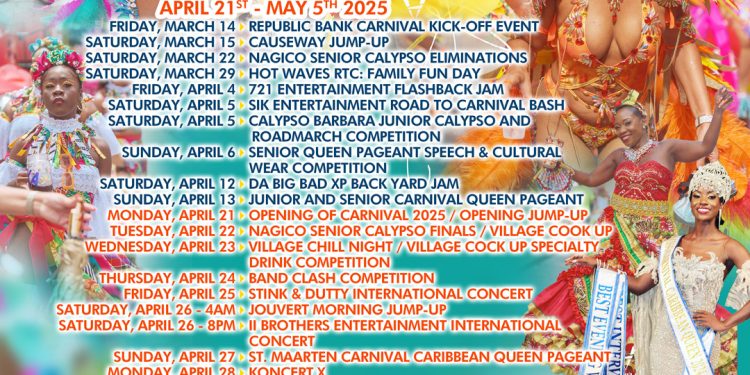 SCDF revela el calendario del Carnaval 2025 y Promete 25 días de cultura, comida y música