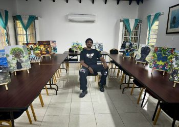 Estreno en St. Eustatius: exposición de arte de Frederick Calmes