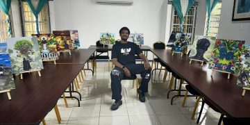 Estreno en St. Eustatius: exposición de arte de Frederick Calmes