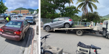 La policía de Sint Maarten intensifica sus acciones contra el estacionamiento ilegal en Philipsburg