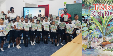 NAGICO se asocia con House of Nehesi para presentar el libro de cuentos del Caribe en Sr. Borgia Elementary School